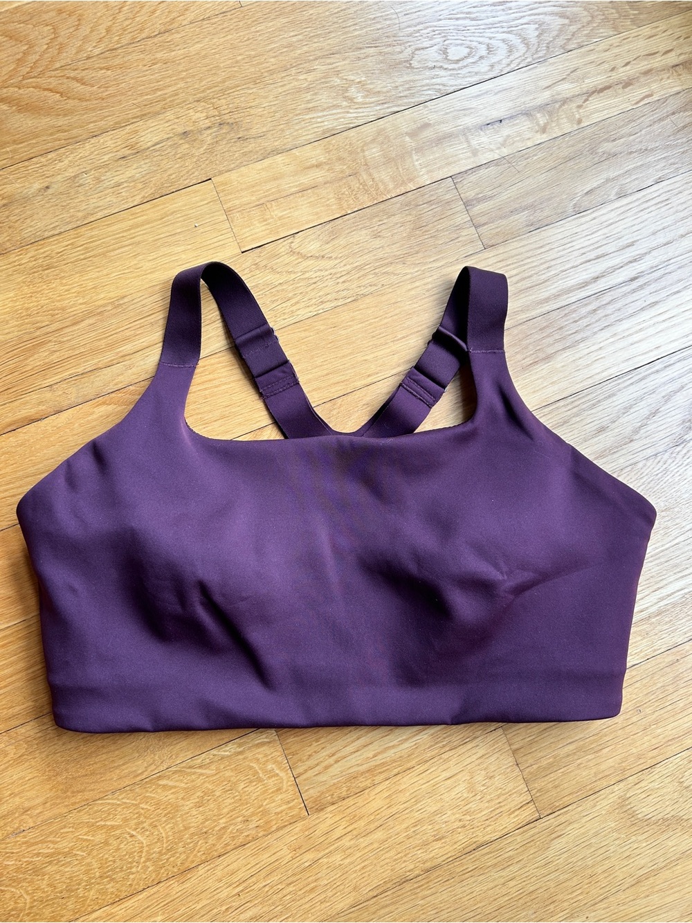 Lululemon Ultralu Square Neck Sports Bra Plum